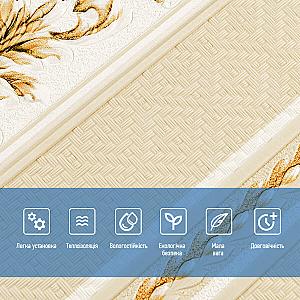 Панель стінова 3D 700х700х4мм Золотий орнамент