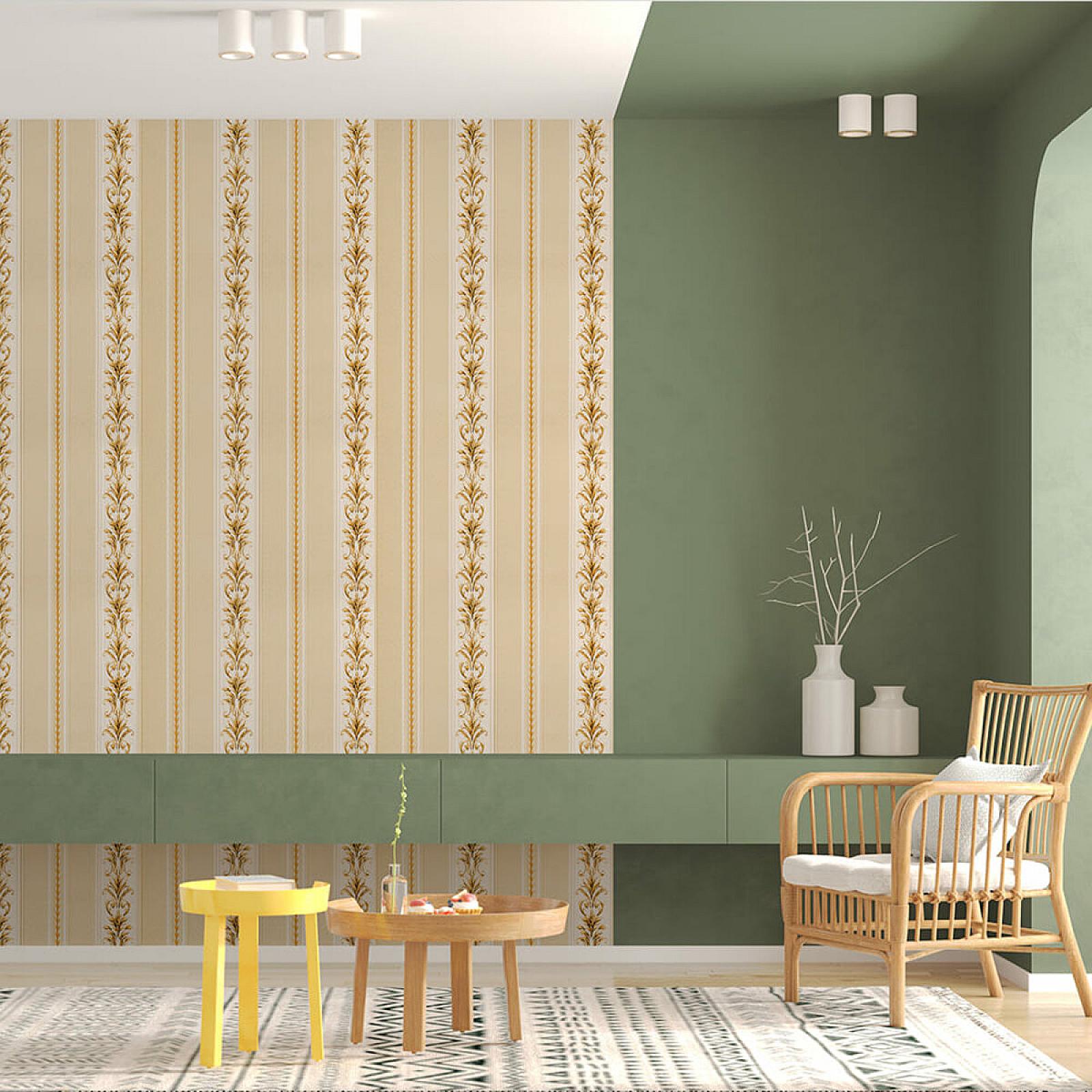 Панель стінова 3D 700х700х4мм Золотий орнамент