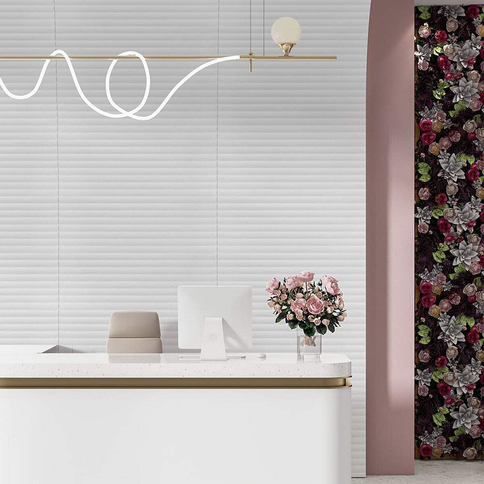 Панель 3D 700х700х5мм Білий (D)