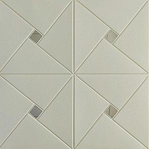 Самоклеюча декоративна стельово-стінова 3D панель дзеркало 700×700×6.5мм (172)