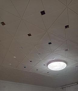 Самоклеюча декоративна стельово-стінова 3D панель дзеркало 700×700×6.5мм (172)