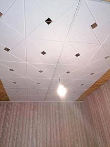 Самоклеюча декоративна стельово-стінова 3D панель дзеркало 700×700×6.5мм (172)