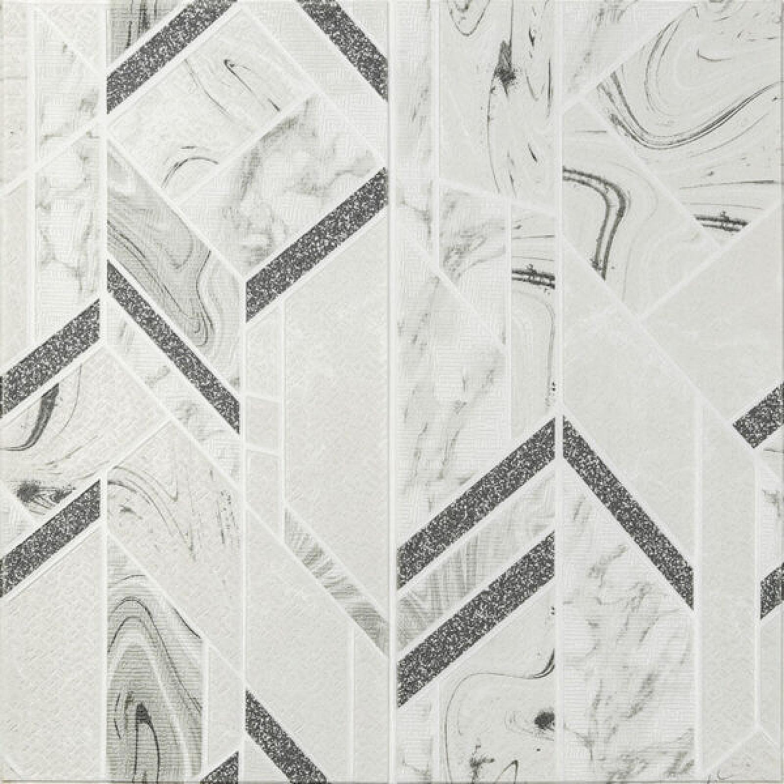 Панель стінова 3D 680х680х4мм Абстракція сіра