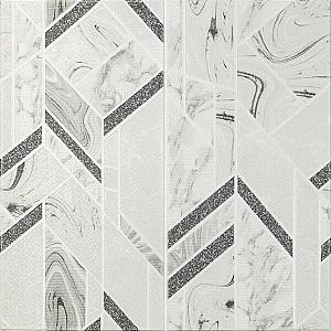 Панель стінова 3D 680х680х4мм Абстракція сіра