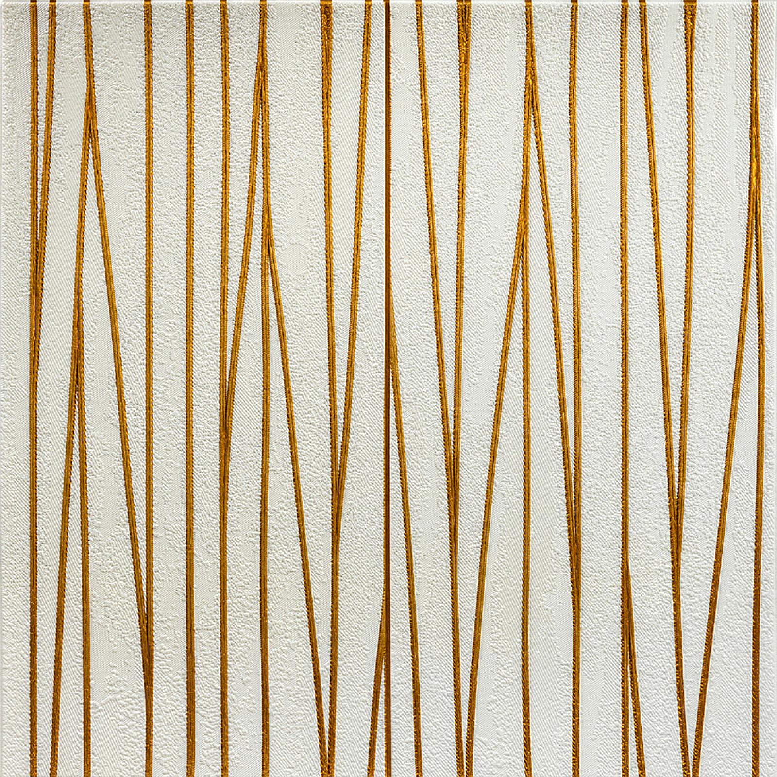 Самоклеюча 3D панель 700х700х5мм Золотi стрічки (440)