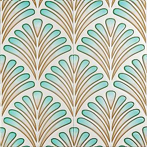 Панель стінова 3D 680х680х4мм Коричнево-зелений візерунок