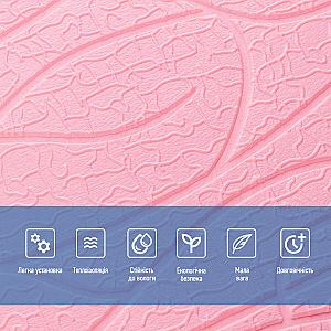 Панель 3D 700х700х6мм Рожевий