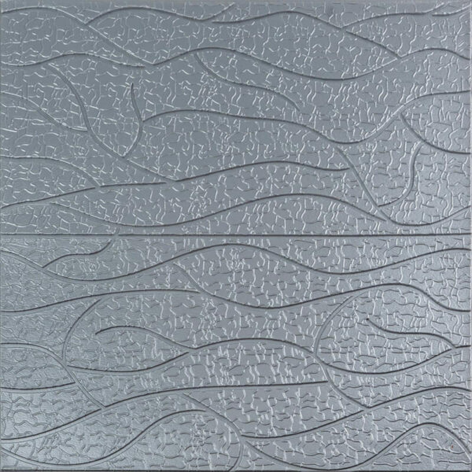 Панель 3D 700х700х6мм Срібло