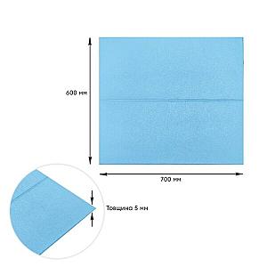 Самоклеюча 3D панель 700х600х5мм Блакитні блоки (367)