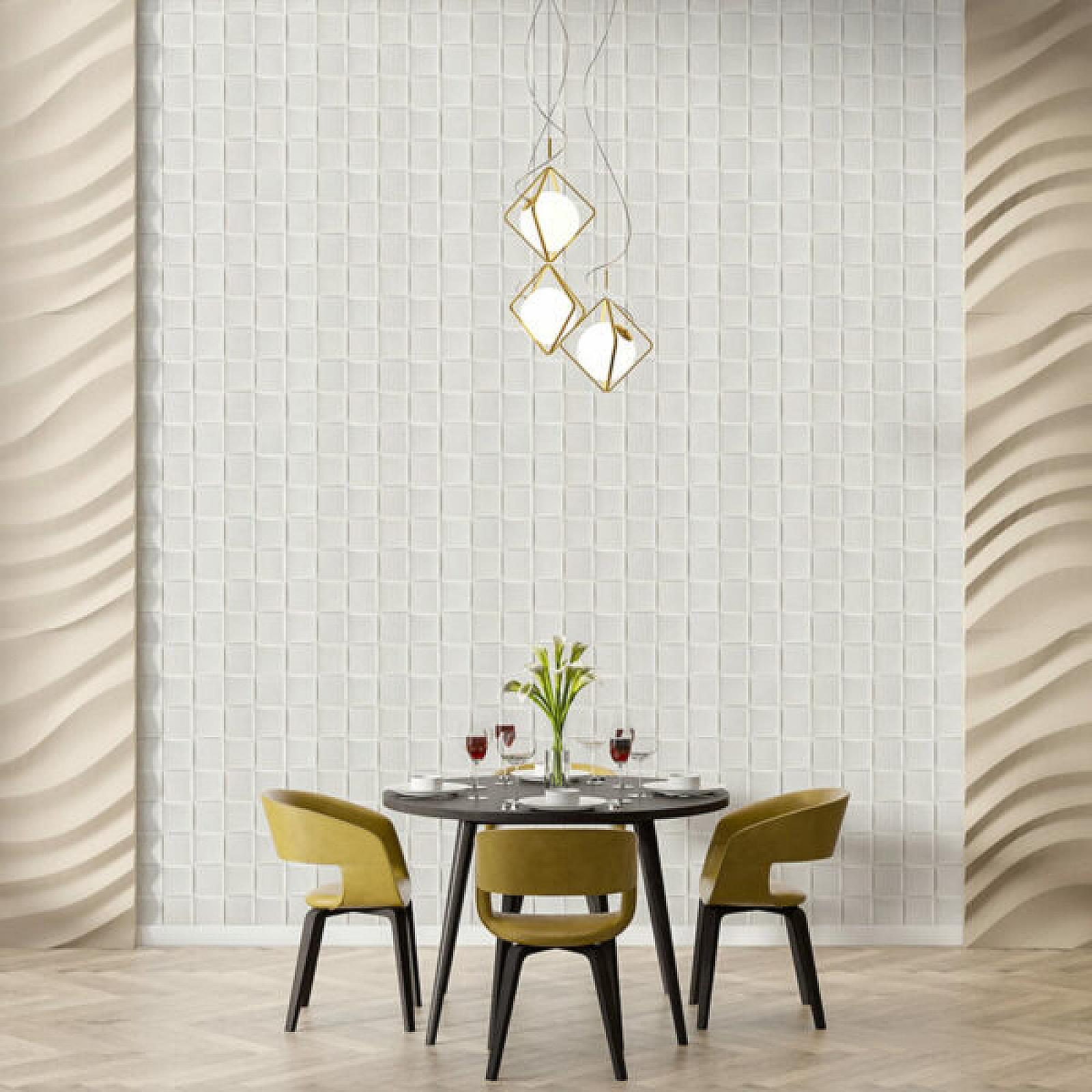 Самоклеюча декоративна 3D панель 700x700x5мм Плетіння (176)