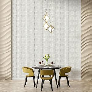 Самоклеюча декоративна 3D панель 700x700x5мм Плетіння (176)