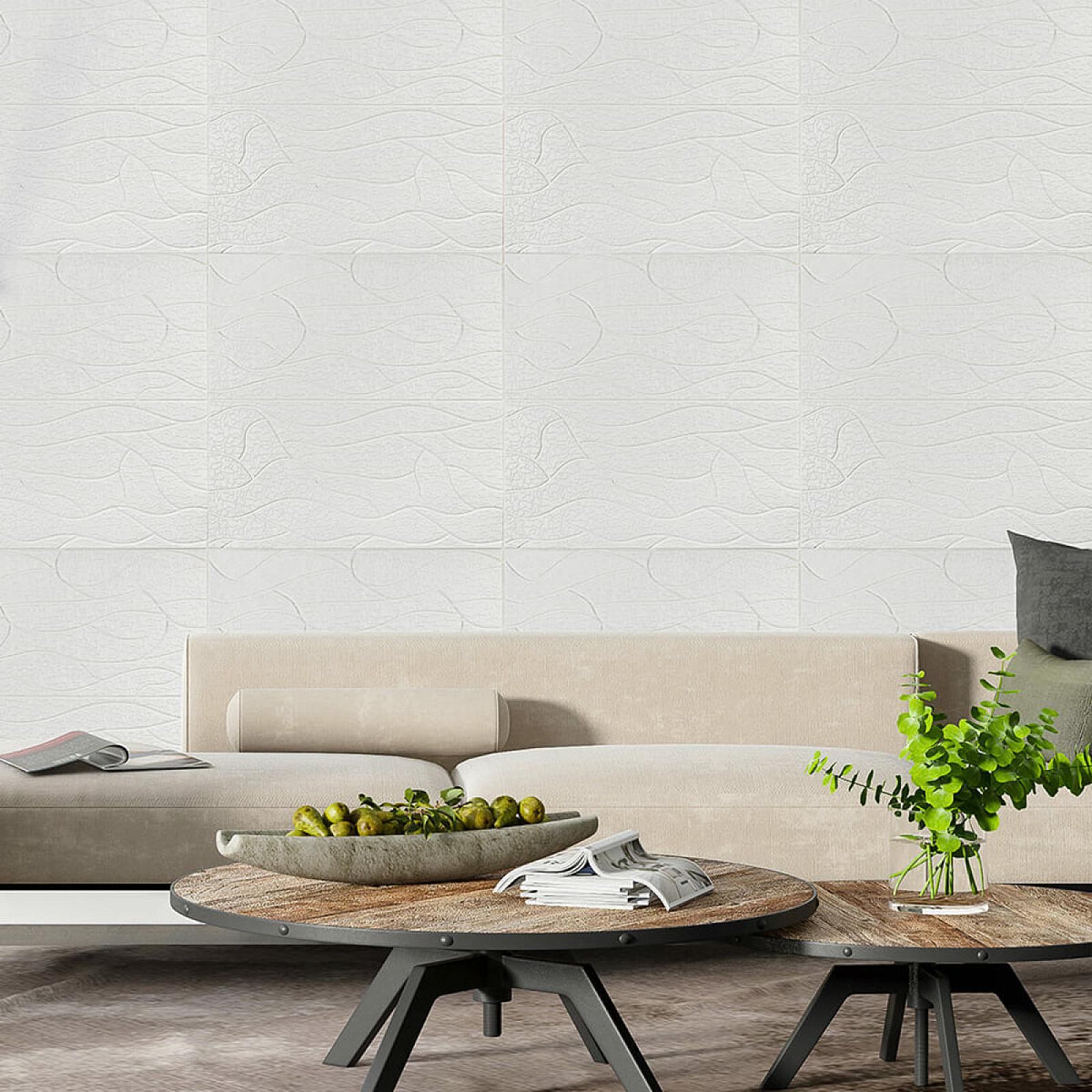 Панель 3D 700х700х6мм Біла