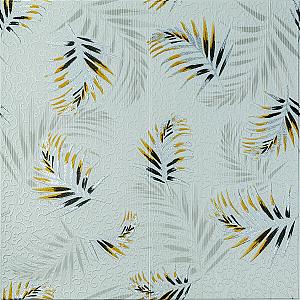 Панель стінова 3D 680х670х4мм Папороть на сірому фоні (D)