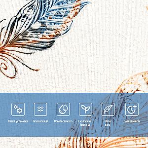 Панель стінова 3D 700х700х4мм Пір'я різнокольорові