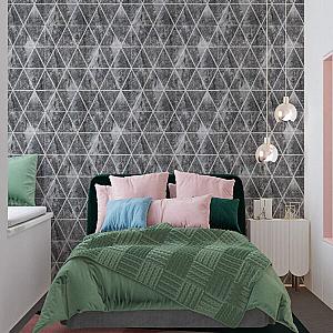 Панель стінова 3D 700х700х4мм Ромби сірі вінтаж