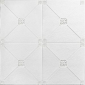 Самоклеюча декоративна стельово-стінова 3D панель 700x700x4.5мм Плитка (164)