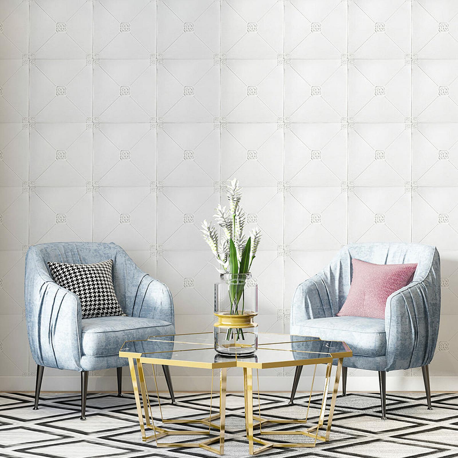 Самоклеюча декоративна стельово-стінова 3D панель 700x700x4.5мм Плитка (164)