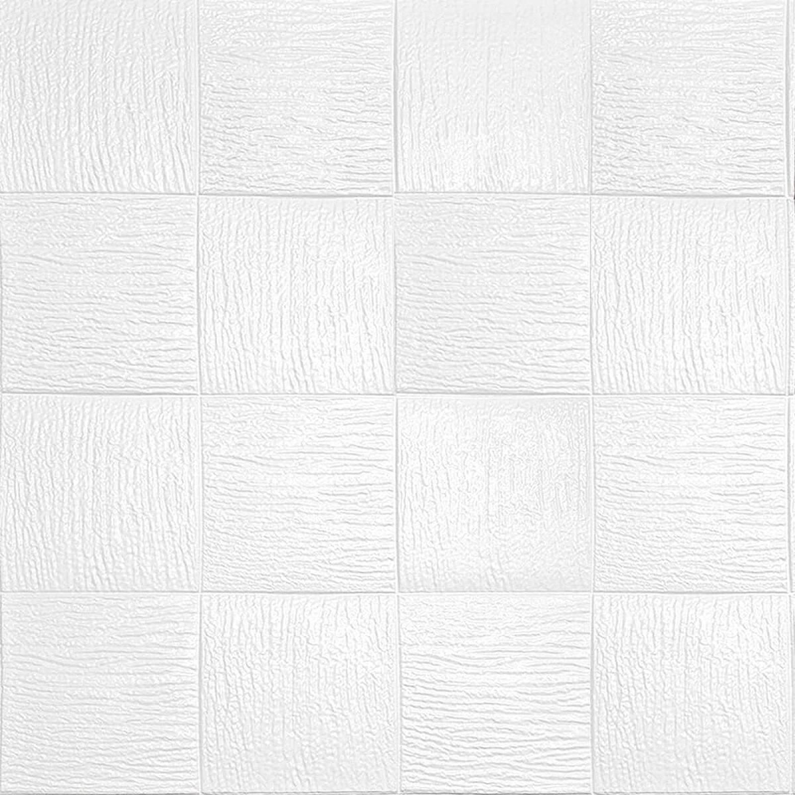 Панель 3D декоративна самоклеюча стіново-стельова 700x700x5мм (185)