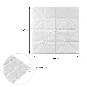 Самоклеюча декоративна стельово-стінова 3D панель 700x700x5мм Зірки (116)