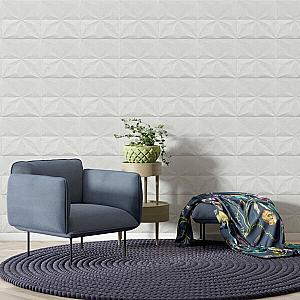 Самоклеюча декоративна стельово-стінова 3D панель 700x700x5мм Зірки (116)