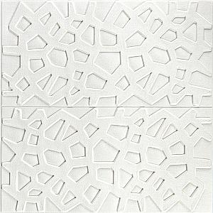 Самоклеюча декоративна стельово-стінова 3D панель 700x700x6,5мм Павутина (115)