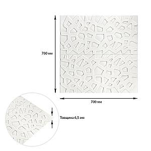 Самоклеюча декоративна стельово-стінова 3D панель 700x700x6,5мм Павутина (115)