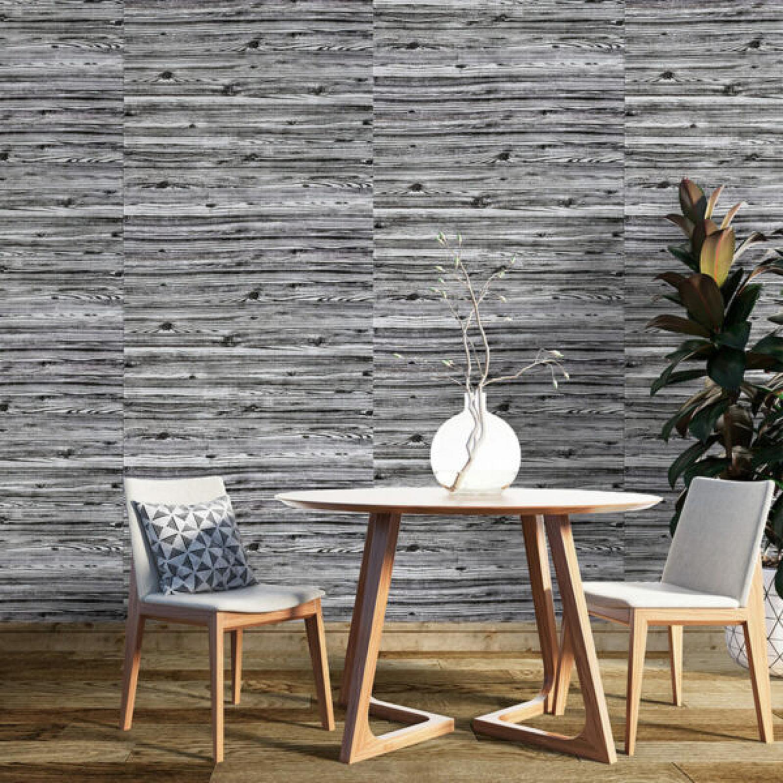 Декоративна 3D панель самоклейка 700x700x6мм Зебра дерево (081)