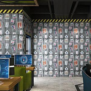 Самоклеюча 3D панель 700х700х4мм Поштові марки (091)