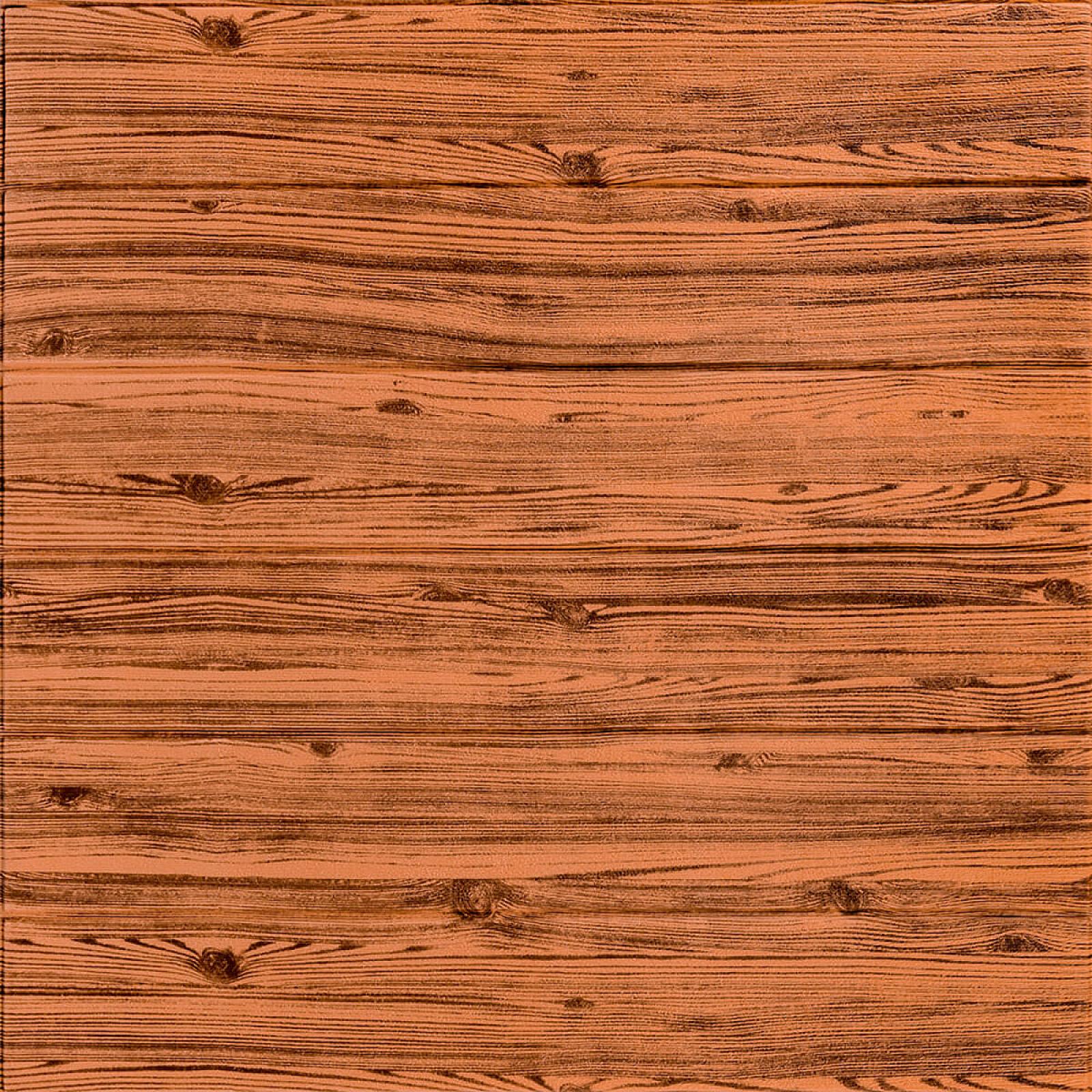 Самоклеюча декоративна 3D панель 700x700x6мм Золоте дерево (082)