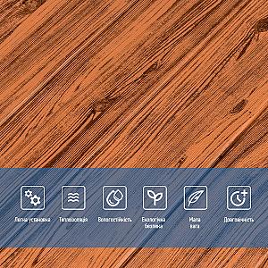 Самоклеюча декоративна 3D панель 700x700x6мм Золоте дерево (082)