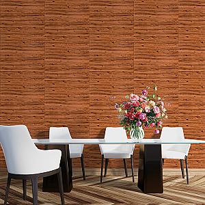 Самоклеюча декоративна 3D панель 700x700x6мм Золоте дерево (082)