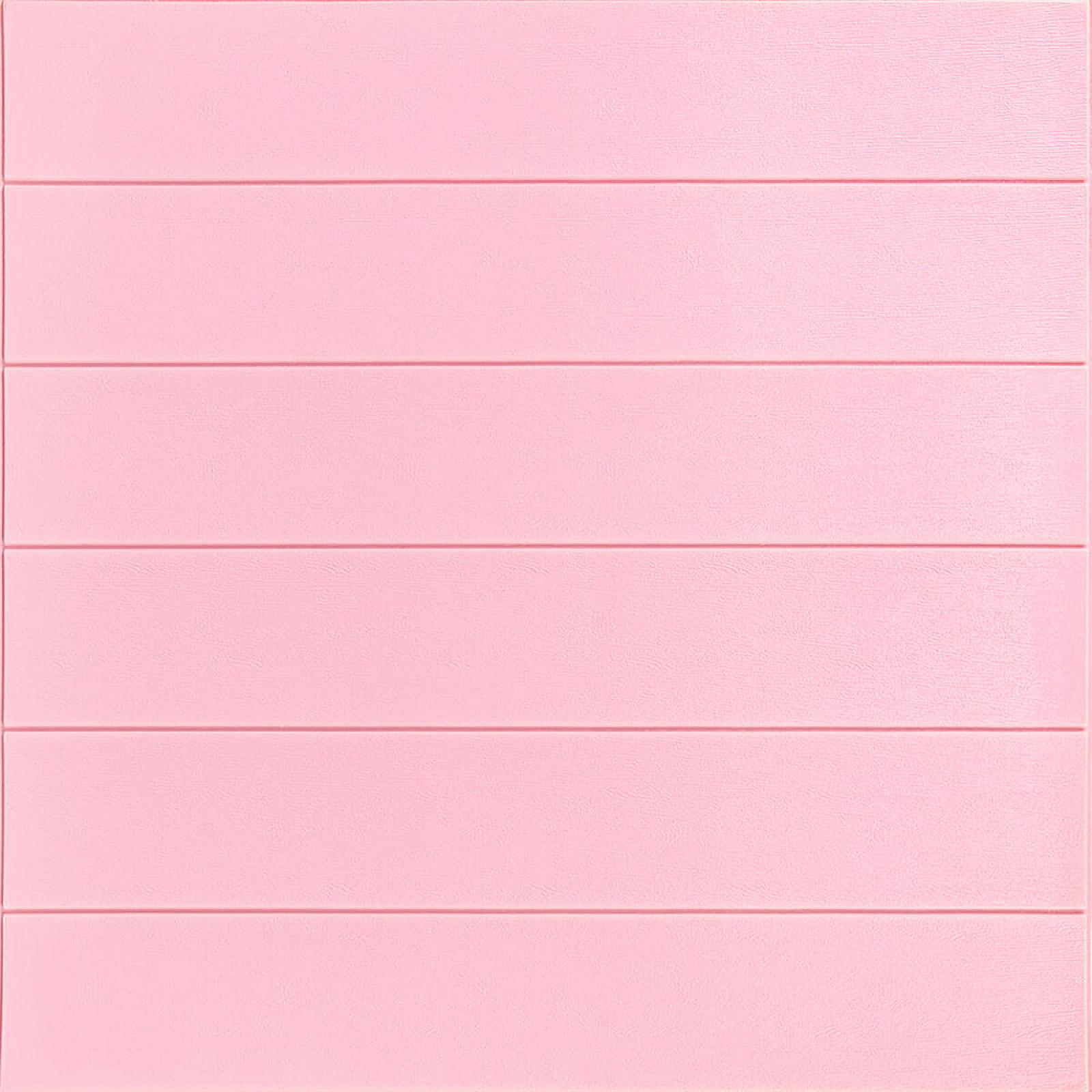 Самоклеюча 3D панель 700x700x4мм Рожеве дерево (379)