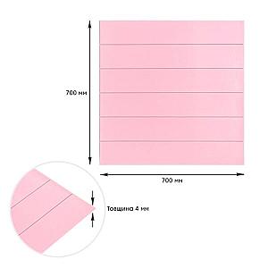 Самоклеюча 3D панель 700x700x4мм Рожеве дерево (379)