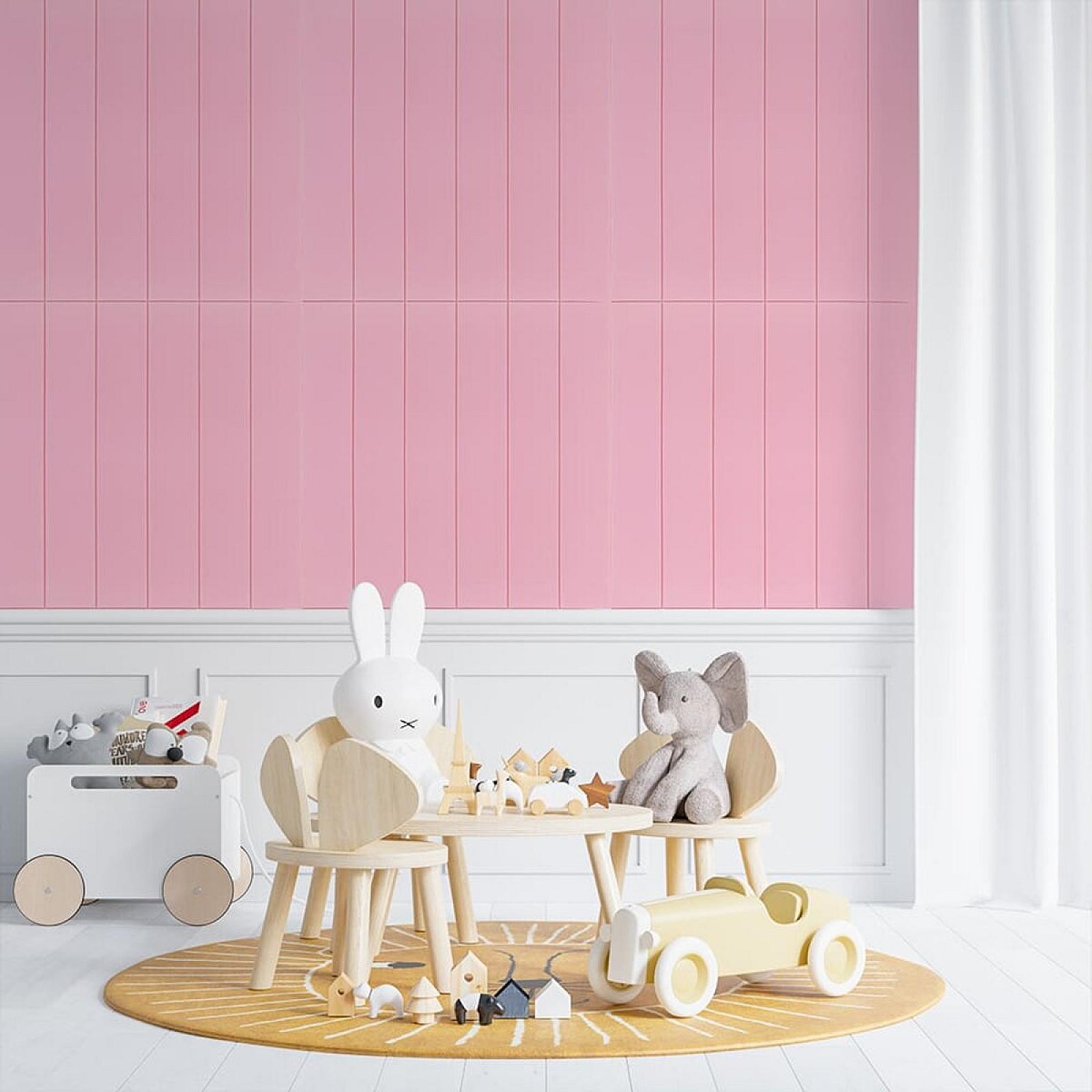 Самоклеюча 3D панель 700x700x4мм Рожеве дерево (379)