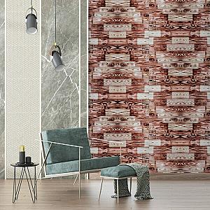 Панель стінова 700х700х3мм Червоне дерево