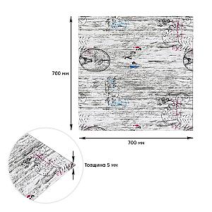 Самоклеюча декоративна 3D панель 700x700x5мм Париж (085)