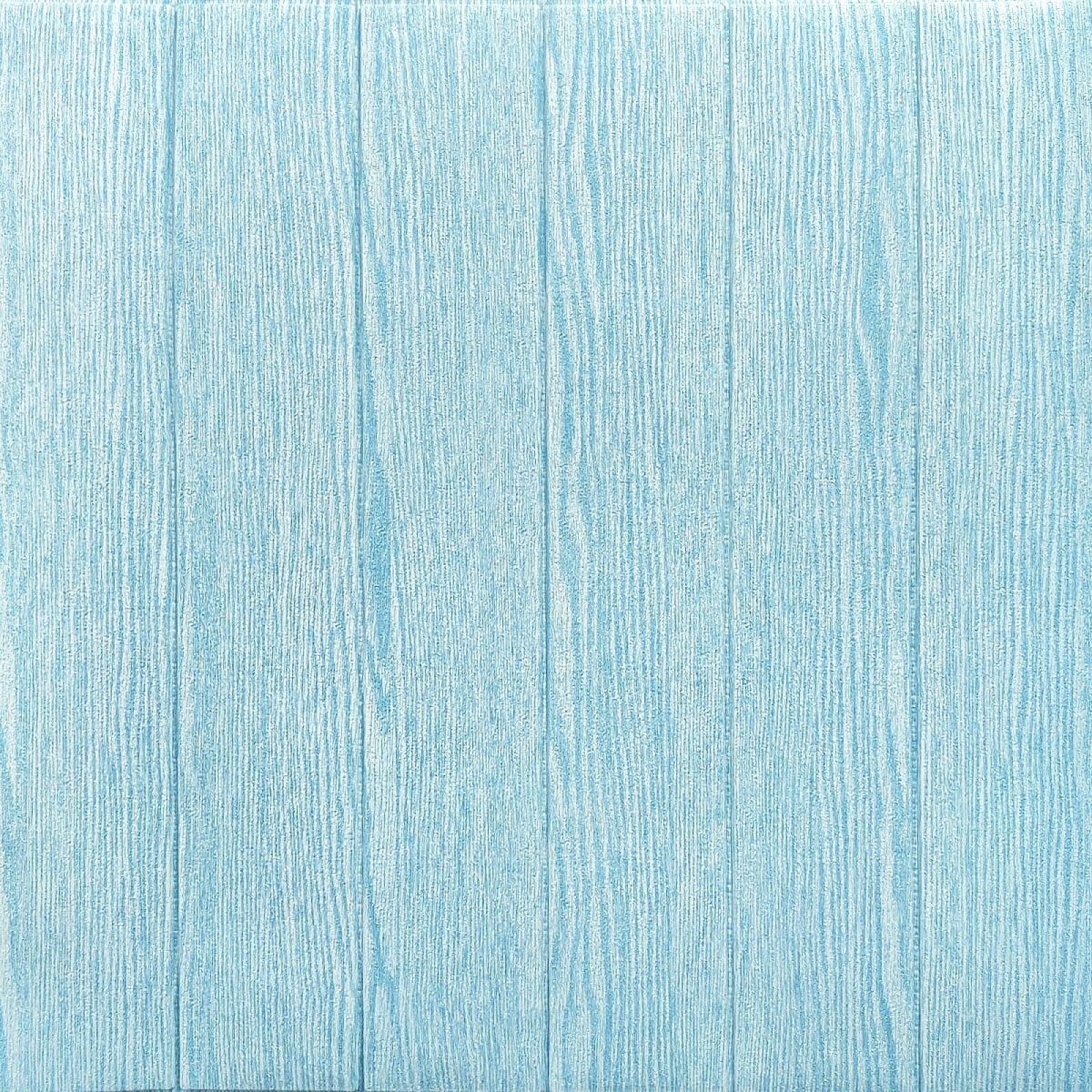 Самоклейна 3D панель 700х700х4мм Блакитне дерево (93)