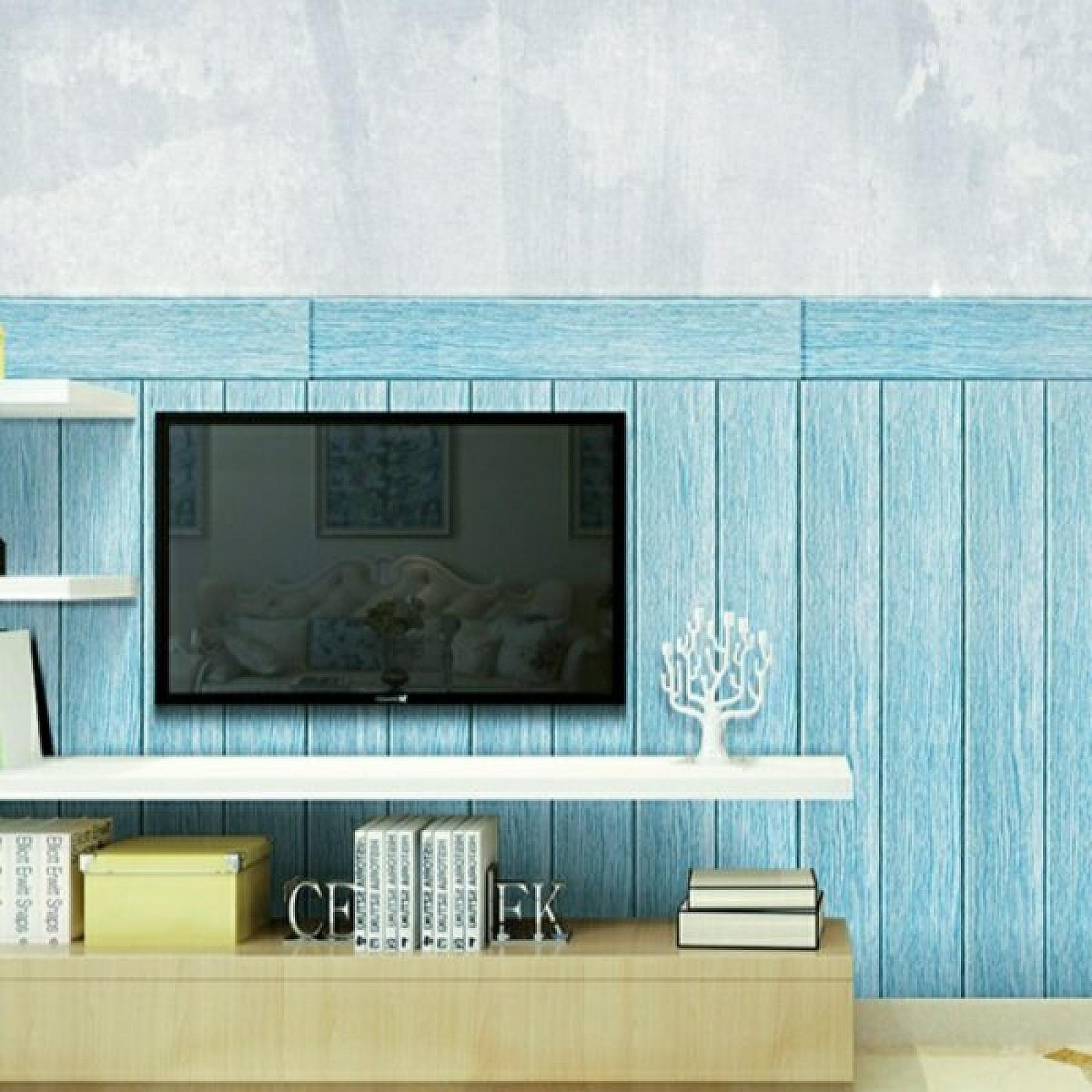 Самоклейна 3D панель 700х700х4мм Блакитне дерево (93)