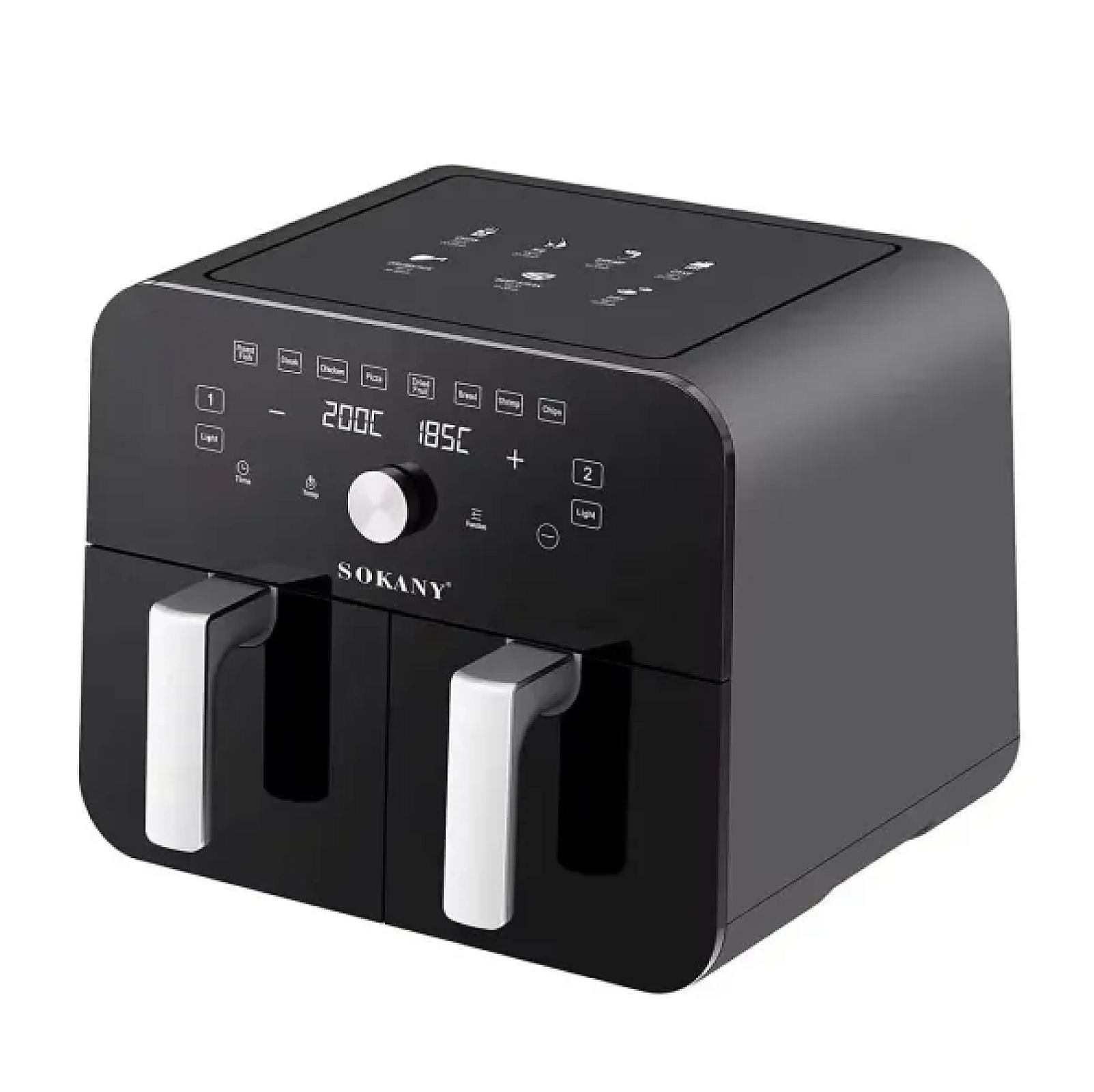 Аерогриль-фритюрниця SK10008 на 10 л сенсорно-механічна, чорний