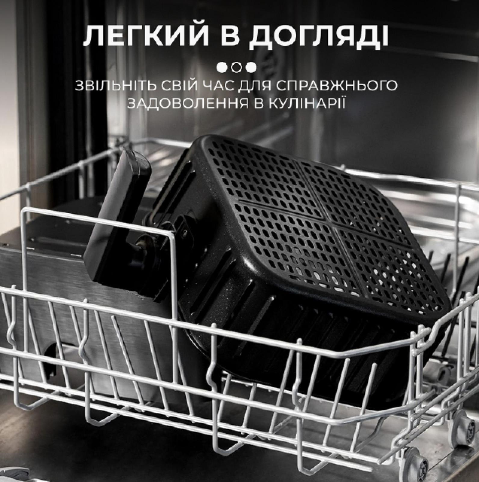 Аерогриль-фритюрниця SK10008 на 10 л сенсорно-механічна, чорний