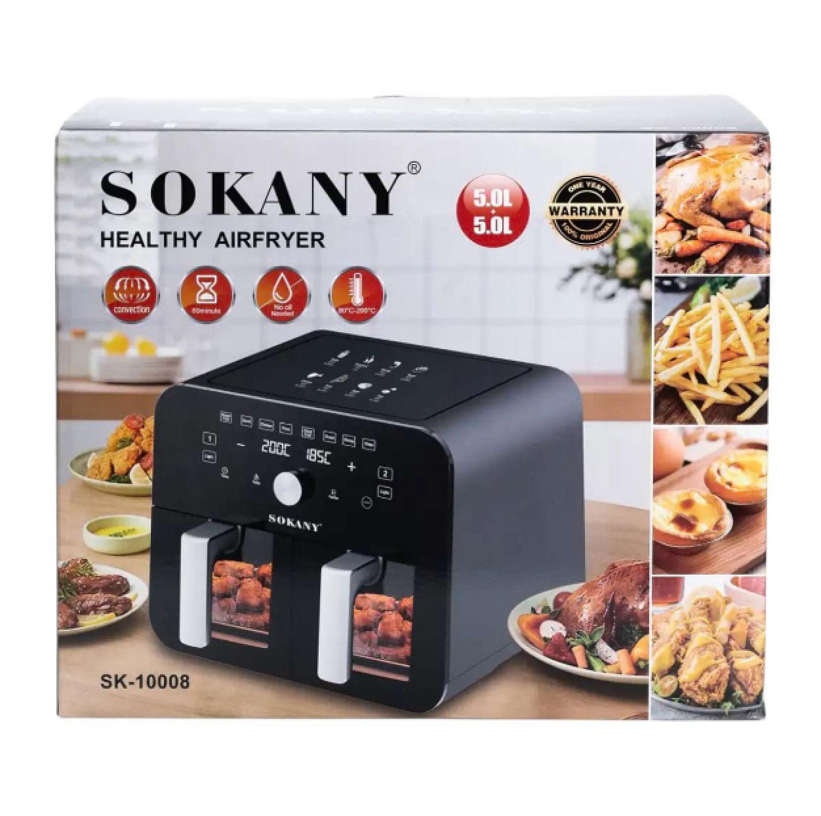 Аерогриль-фритюрниця SK10008 на 10 л сенсорно-механічна, чорний