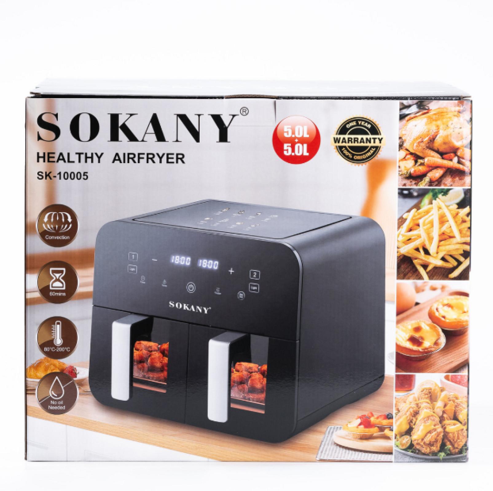 Аерогриль-фритюрниця SOKANY SK-10005 на 10 л сенсорна