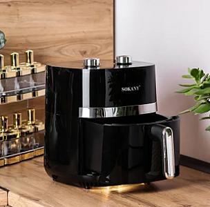 Аерогриль-фритюрниця SOKANY SK-10024 на 6,5 л з терморегулятором, чорний