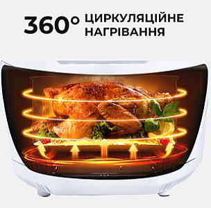 Аерогриль-фритюрниця SOKANY SK-3010 на 5 літрів, білий