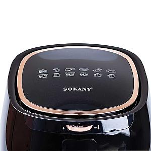 Аерогриль-фритюрниця SOKANY SK-8027 на 6.5 л з терморегулятором, чорний