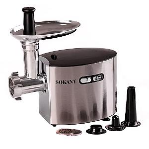 М'ясорубка електрична Sokany SK-091 зі змінними решітками, сталь