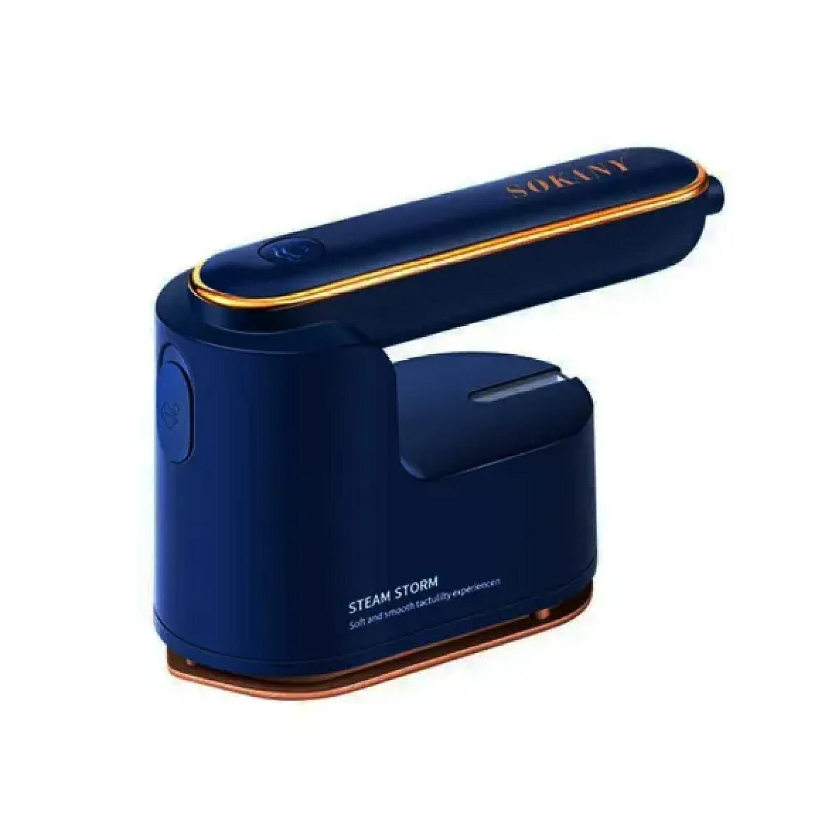 Дорожня праска Sokany SK-3069B з функцією відпарювання для сухого та вологого прасування, синій