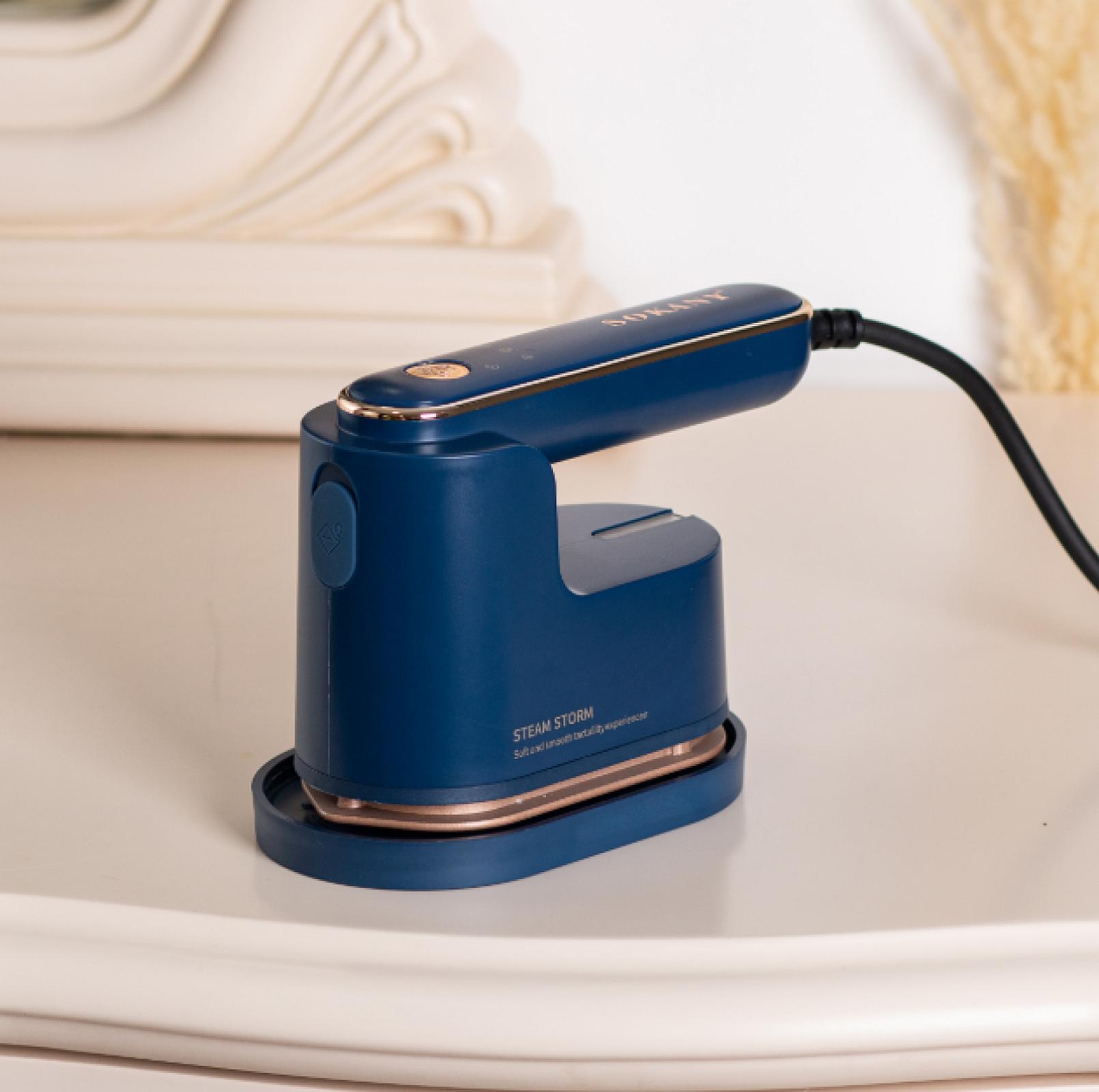 Дорожня праска Sokany SK-3069B з функцією відпарювання для сухого та вологого прасування, синій