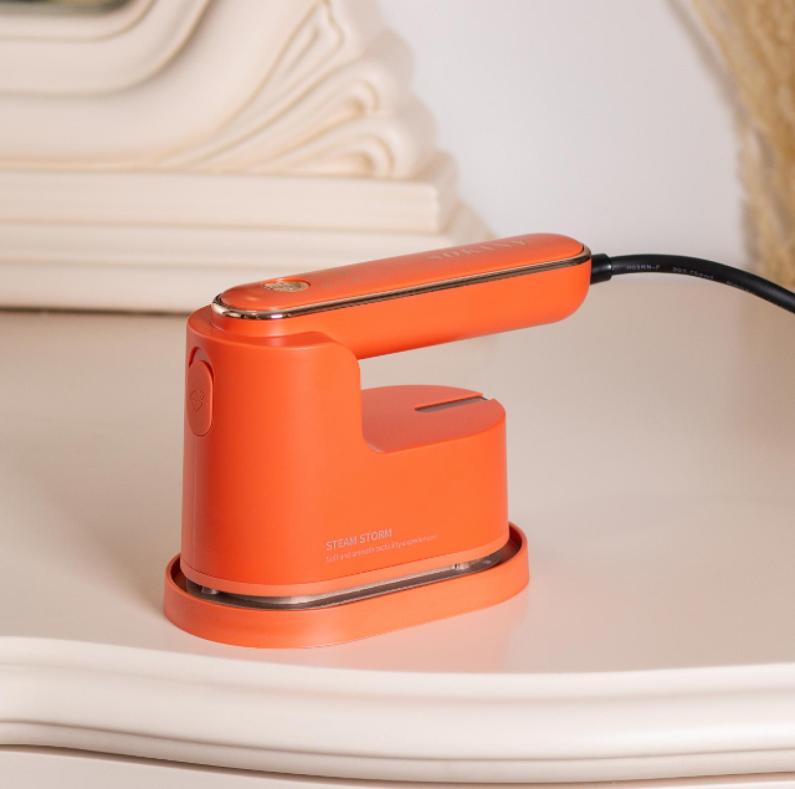 Дорожня праска Sokany SK-3069R з функцією відпарювання для сухого та вологого прасування, помаранчевий