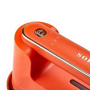Дорожня праска Sokany SK-3069R з функцією відпарювання для сухого та вологого прасування, помаранчевий